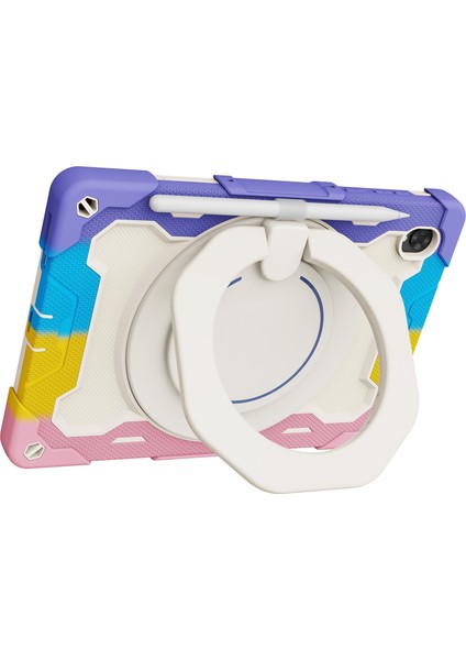 Lenovo Tab K10 / M10 Plus Renkli Pembe Için Silikon + Pc Kılıfı (Yurt Dışından) modelleri