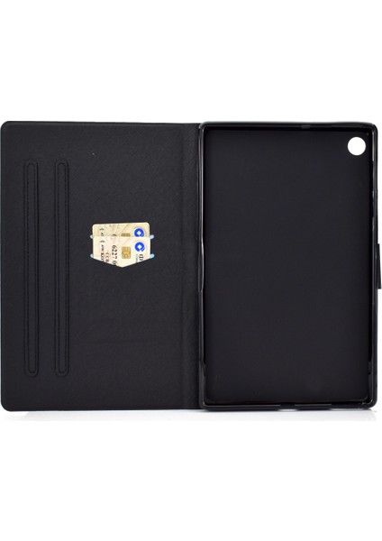 Lenovo Tab M10 Plus Renkli Desenli Deri Kılıf Fil (Yurt Dışından)