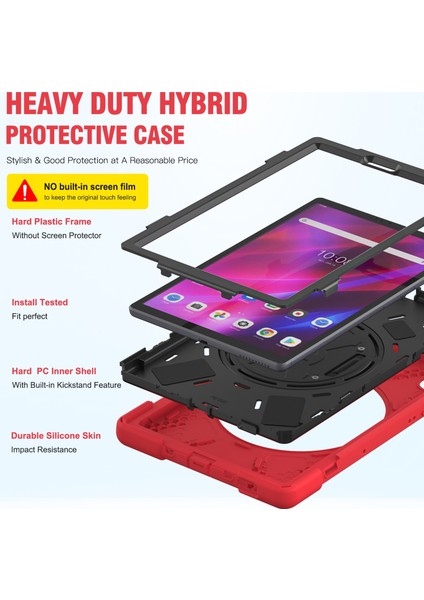 Lenovo Tab K10 / M10 Plus Kırmızı Için Silikon + Pc Kılıfı (Yurt Dışından) fırsatları