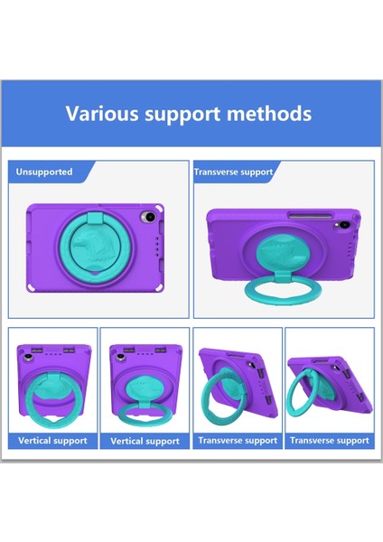 Lenovo Tab M8 4. Nesil Mor Için Eva + Pc Darbeye Dayanıklı Tablet Kılıfı (Yurt Dışından) fırsatları