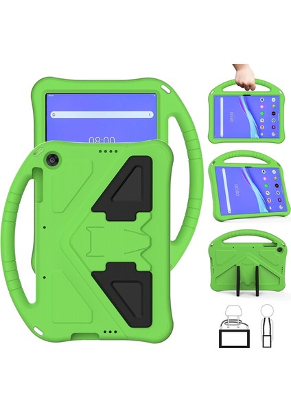 Eva Düz Düşme Önleyici Koruyucu Kılıf Shl Lenovo Tab M10 TB-X505F Yeşil (Yurt Dışından)