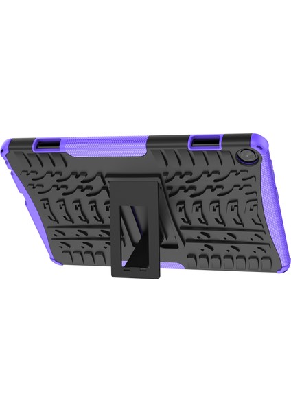Lastik Dokusu Tpu+Pc Kılıfı Lenovo Tab M10 3. Nesil Mor (Yurt Dışından)
