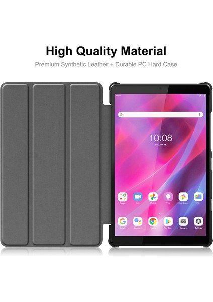 Lenovo Tab M8 1/2/3 Enkay Pu Deri Standlı Kılıf Açık Mavi (Yurt Dışından)