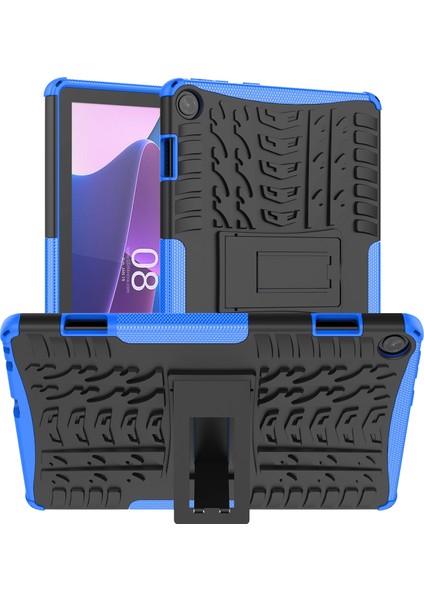 Lastik Dokusu Tpu + Pc Kılıfı Lenovo Tab M10 3. Nesil Mavi (Yurt Dışından)