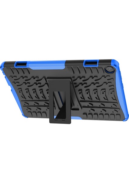 Lastik Dokusu Tpu + Pc Kılıfı Lenovo Tab M10 3. Nesil Mavi (Yurt Dışından)