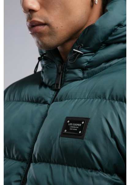 Monce Erkek Kapüşonlu Mont Zümrüt modelleri