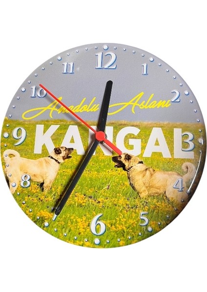 Sivas Kangal Görselli Ahşap Duvar Saati