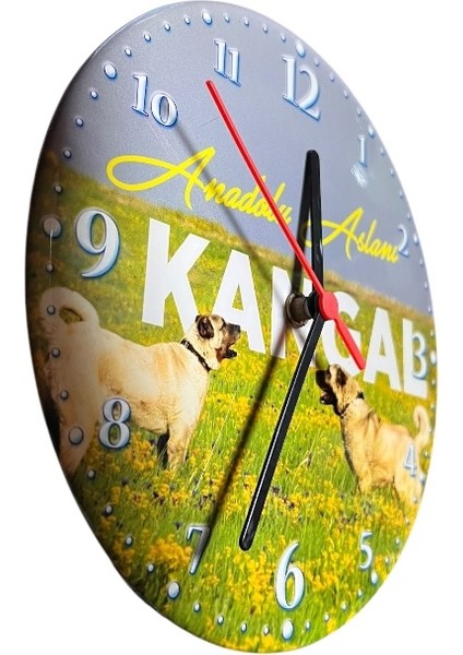 Sivas Kangal Görselli Ahşap Duvar Saati