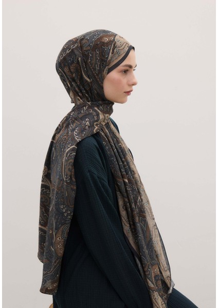 Sıara Desen Şal Lacivert indirimleri