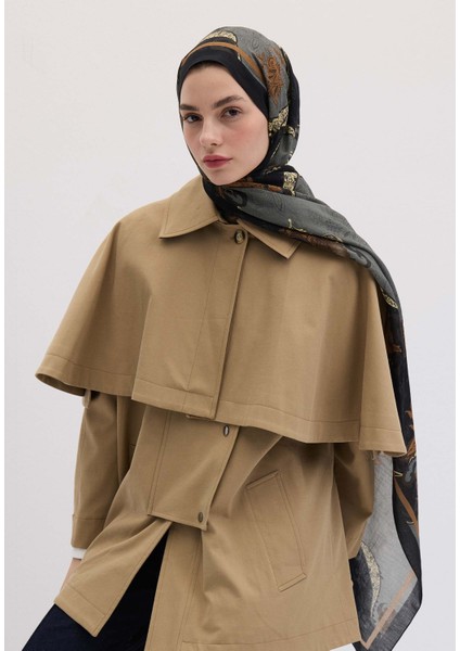 Sıenna Desen Şal Siyah fırsatları