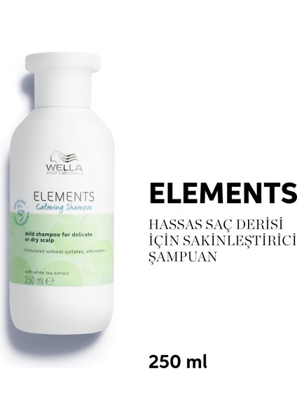 Elements Yatıştırıcı Şampuan 100 ml - Kuru ve Hassas Saç Derisi Için