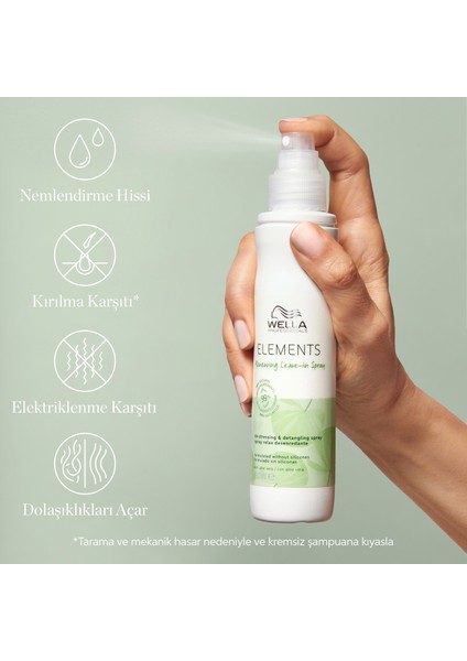 Professionals Elements Yenileyici Durulanmayan Sprey 150 ml - Tüm Saç Tipleri için