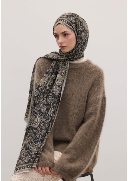 Sonıa Desen Şal Haki