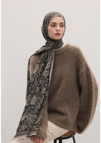 Sonıa Desen Şal Haki modelleri