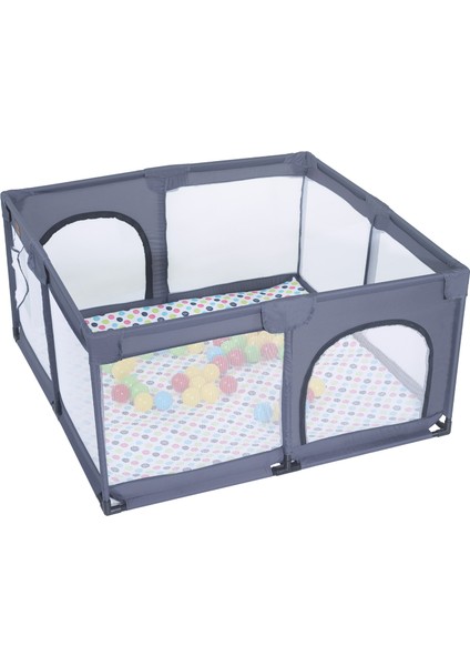 Playard Güvenli Bebek Ve Çocuk Oyun Alanı Oyun Parkı 125X125 Oyun Matı Topları Yatak