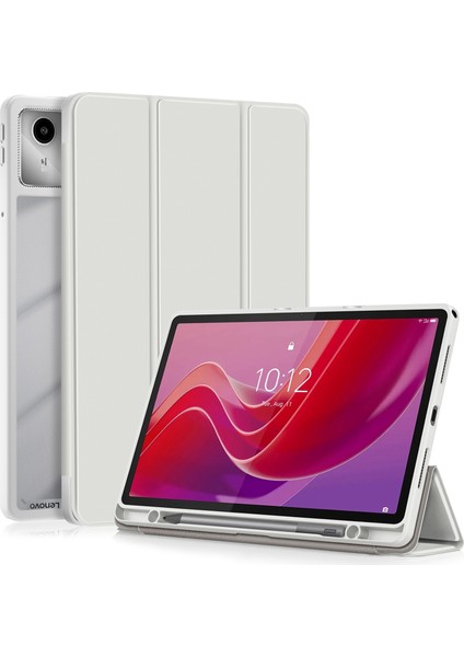 Lenovo Tab M11 / Xiaoxin Pad 2024 Için 3 Katlı Deri Kılıf (Yurt Dışından)