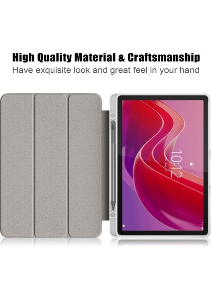 Lenovo Tab M11 / Xiaoxin Pad 2024 Için 3 Katlı Deri Kılıf (Yurt Dışından) fırsatları
