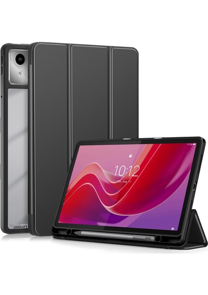 Lenovo Tab M11 / Xiaoxin Pad 2024 Için 3 Katlı Deri Kılıf (Yurt Dışından)