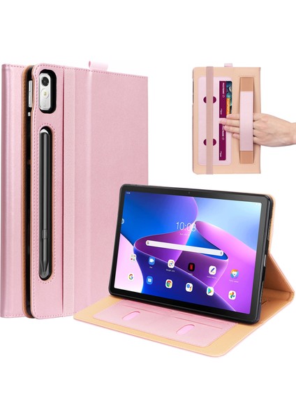 Lenovo Için Deri Kılıf P11 Pro Gen2 11.2 2022 TB132/138 Gül Altın (Yurt Dışından)