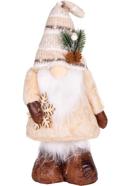 Kahverengi Cüce Noel Dekor 21x10x42cm