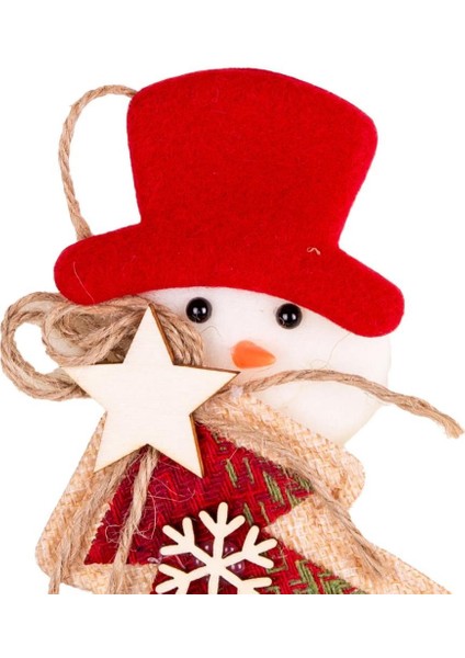 Kardan Adam Figürlü Noel Dekor 16x17cm