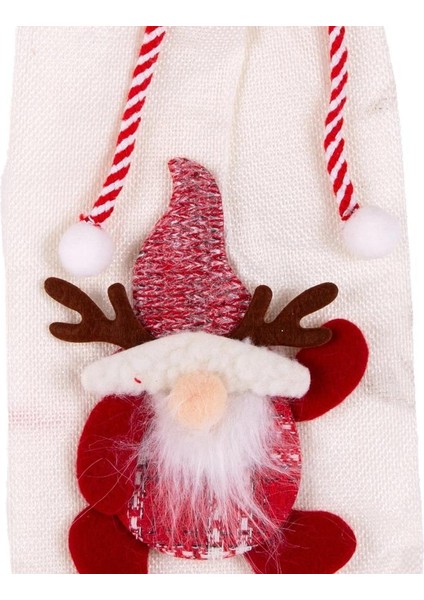 Çırpan Ev Noel Baba Şişe Süsü/hediye Çuvalı 14X31CM