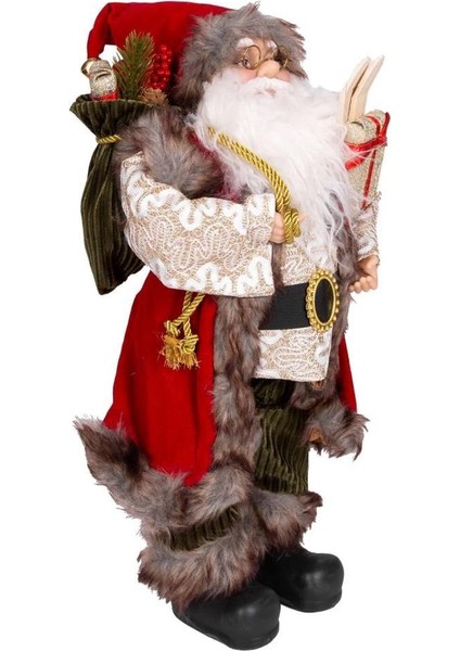 Yeşili Pantolonlu Kayak Takımlı Noel Baba 45CM fiyatları