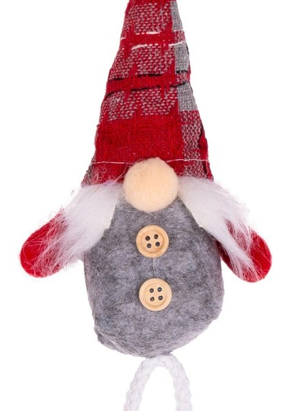 Kırmızı Gri Cüce Noel Dekor 6X5X30CM fiyatları