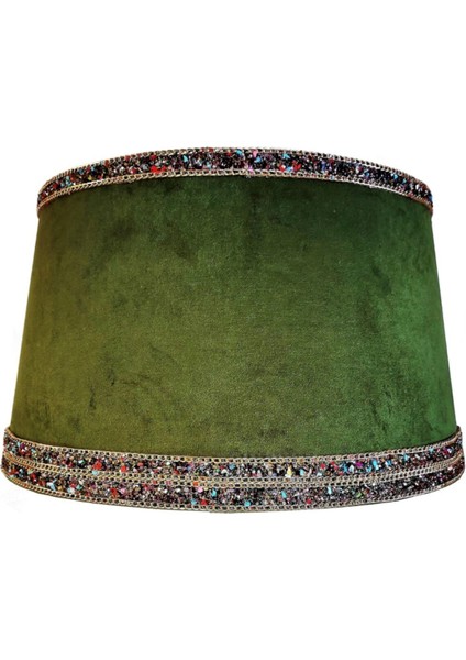 Beta Serisi Hintişi Aksesuarlı Lambader Şapkası (Yeşil)