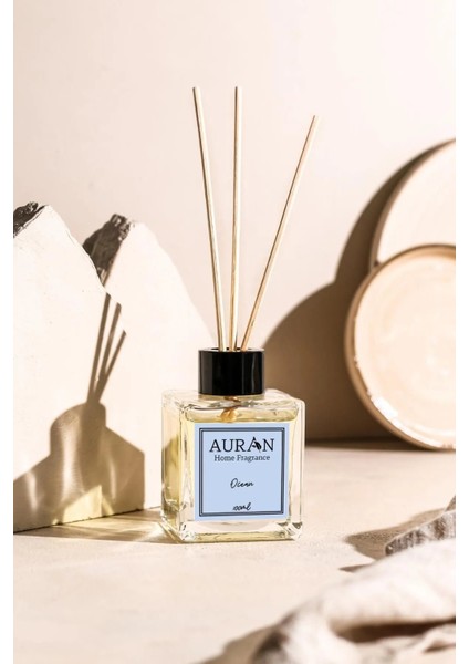 Okyanus Çubuklu Oda Kokusu Bambu Kokusu Kare Şişe Ocean Reed Diffuser 100ml