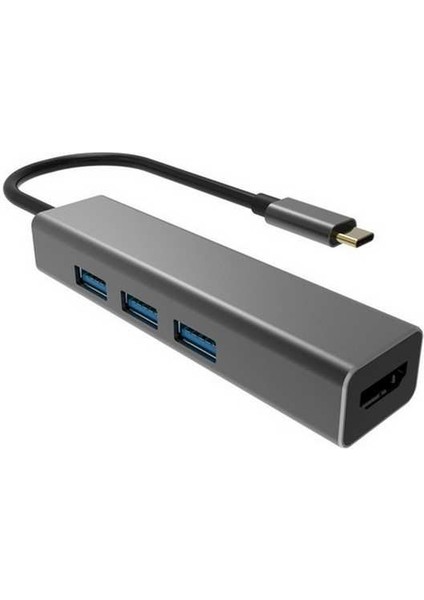 DH318 Type-C To USB 3.0-3 HDMI Çevirici