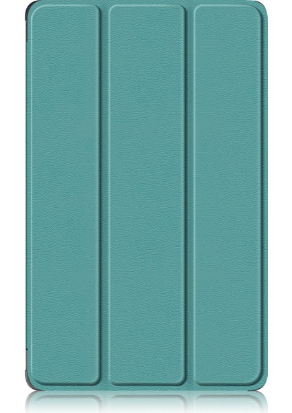 Lenovo M8 4. GENTB-300FU Koyu Yeşil Için Deri Tablet Kılıfı (Yurt Dışından)
