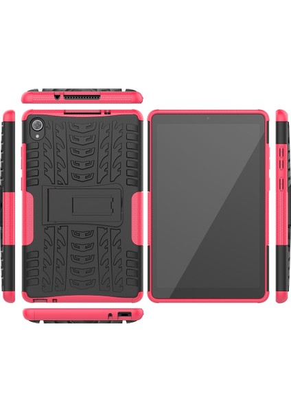 Lenovo Tab M8 (2020) TB-8705F 8,0 Inç Pembe Lastik Dokusu Kılıfı (Yurt Dışından) fırsatları