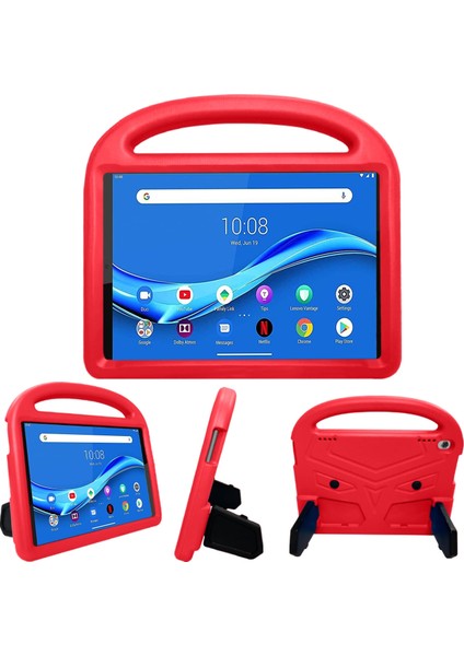 Lenovo Tab M10 Plus 10.3 Kırmızı Için Serçe Stili Eva Düz Düşme Önleyici Kapak (Yurt Dışından)