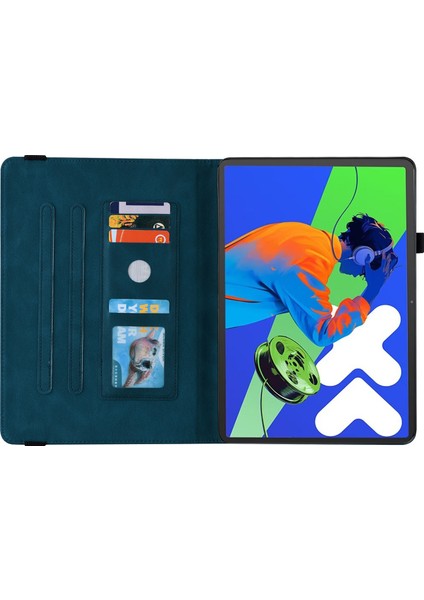 Lenovo Tab P12 Pro 12.7 2025 Mavi Için Deri Tablet Kılıfı (Yurt Dışından) modelleri