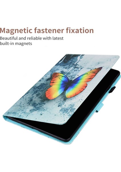 Lenovo Tab M8 Fhd Tb-5f / TB-8705X 8.0 Inç Kılıf Renkli Kelebek Için (Yurt Dışından) modelleri