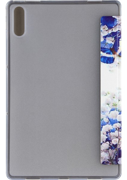 Lenovo Tab P11 Pro (TB-XJ706F) Deri Kılıf Mavi Kelebekler Için (Yurt Dışından) modelleri