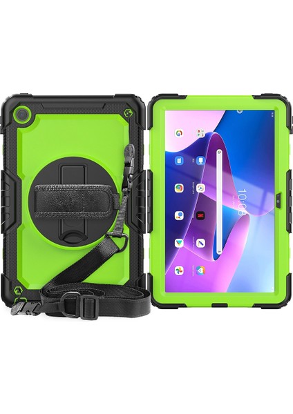 Tablet Kılıfı Lenovo Tab M10 Plus 10.6 3. Nesil 2022 Sarı Yeşil + Siyah (Yurt Dışından) fırsatları
