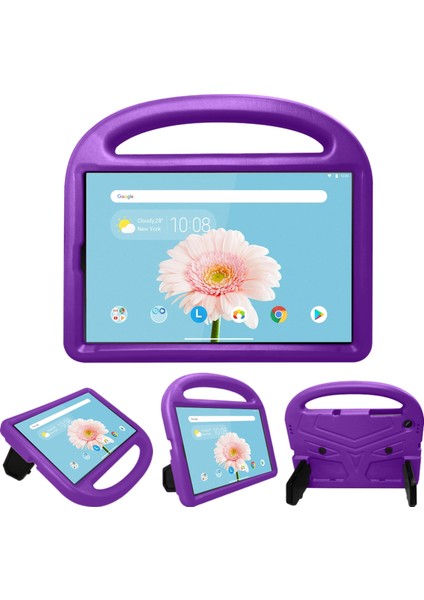 Lenovo Tab M10 10.1 Mor Için Sparrow Stil Eva Düz Düşme Önleyici Kapak (Yurt Dışından)