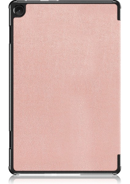 Lenovo Tab M10 10.1 3. Nesil Rose Gold Için Deri Akıllı Tablet Kılıfı (Yurt Dışından)