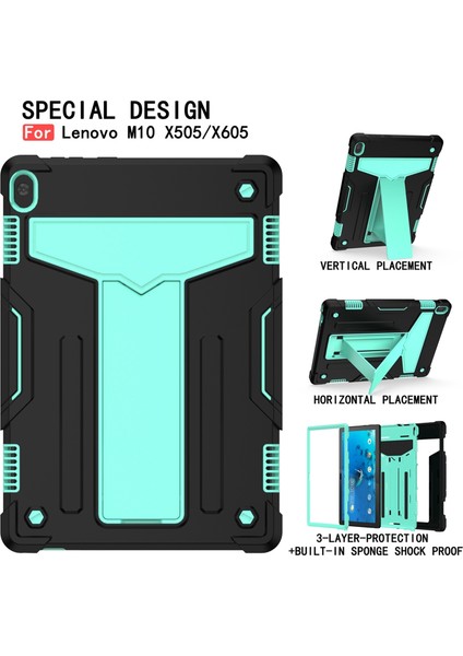 Pc+Silikon Kılıf Lenovo M10 Fhd Rel TB-X605F Siyah + Nane Yeşili (Yurt Dışından) fiyatları