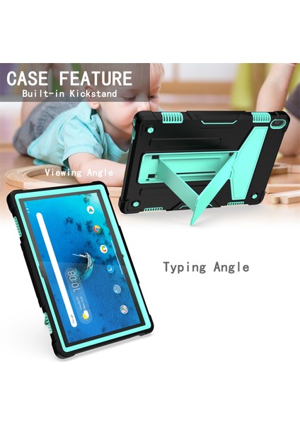 Pc+Silikon Kılıf Lenovo M10 Fhd Rel TB-X605F Siyah + Nane Yeşili (Yurt Dışından) modelleri