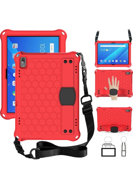 Petek Eva + Pc Shl Lenovo Tab 4 10 Plus TB-X704F/N/L/V Kırmızı+Siyah (Yurt Dışından)