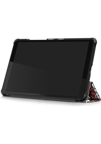 Lenovo Tab M8 Için Renkli Çizim Desenli Deri Kılıf Grafiti (Yurt Dışından) fırsatları