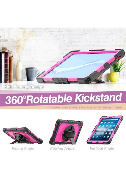 Silikon + Pc Tablet Kılıfı Lenovo Tab M10 Hd TB-X306X Siyah Gül Kırmızı (Yurt Dışından) modelleri