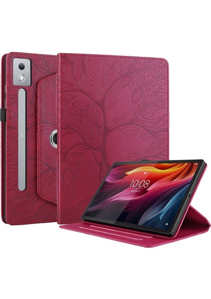 Lenovo Tab P12 / Xiaoxin Pad Pro 12.7 2025 Kırmızı Için Deri Kılıf (Yurt Dışından) modelleri