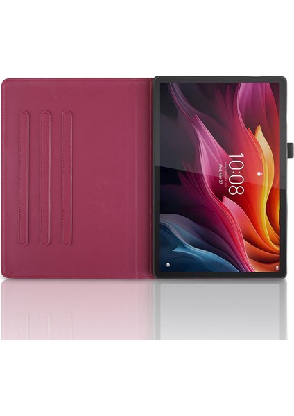Lenovo Tab P12 / Xiaoxin Pad Pro 12.7 2025 Kırmızı Için Deri Kılıf (Yurt Dışından) fırsatları