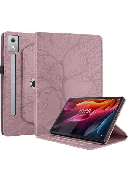 Lenovo Tab P12 / Xiaoxin Pad Pro 12.7 2025 Pembe Altın Için Deri Kılıf (Yurt Dışından)