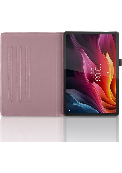 Lenovo Tab P12 / Xiaoxin Pad Pro 12.7 2025 Pembe Altın Için Deri Kılıf (Yurt Dışından)