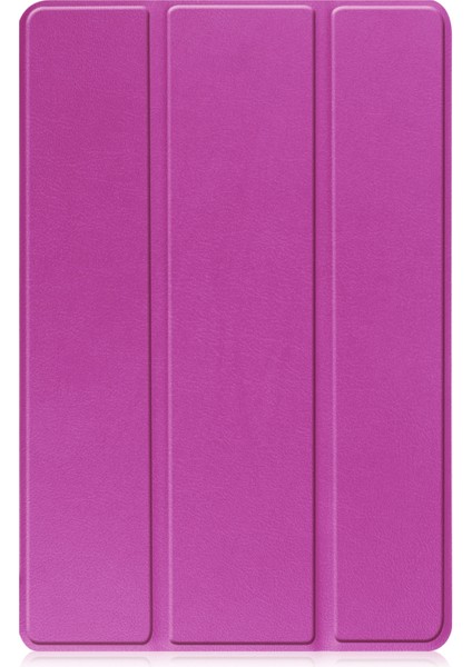 Custer Saf Renkli Tablet Kılıfı Lenovo Tab M10 3. Nesil / TB328FU Mor (Yurt Dışından)
